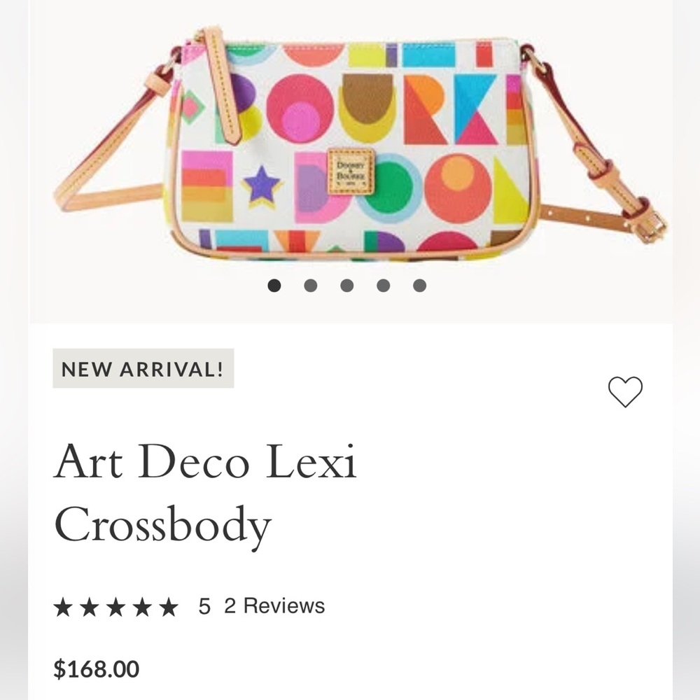 Dooney & Bourke Art Deco Crossbody Purse BNWT!